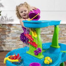 Load image into Gallery viewer, Step2 Rain Showers Splash Pond Water Table | Kids Water Play Table | 13-piece Water Toy Accessory Set