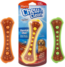 Load image into Gallery viewer, Hartz Chew &#39;n Clean Bacon Flavored Dog Chew Toy