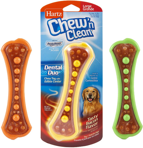 Hartz Chew 'n Clean Bacon Flavored Dog Chew Toy