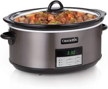 Load image into Gallery viewer, Crock-Pot SCCPVFC800-DS 8-Quart Slow Cooker, Programmable, Black Stainless,
