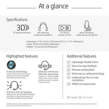 Load image into Gallery viewer, OMEN by HP Mindframe PC Gaming Headset with World's First FrostCap Active Cooling Technology (black)