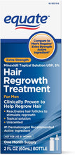 Load image into Gallery viewer, Equate - Hair Regrowth Treatment for Men with Minoxidil 5% Extra Strength, 2 fl oz