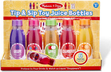 Load image into Gallery viewer, Melissa &amp; Doug Tip &amp; Sip Toy Juice Bottles