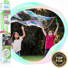 Load image into Gallery viewer, WOWMAZING Giant Bubble Powder Kit: Include Large Bubble Wand and 3 Packet of Big Bubble Powder (Makes 3 Gallons) - Outdoor Toy for Kids, Boys, Girls - Powder Made in USA