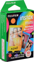 Load image into Gallery viewer, Fujifilm Instax Mini 70 Instant Film Camera (Kiwi Green) and Instax Mini Rainbow Film Value Pack - 10 Images