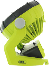 Load image into Gallery viewer, Ryobi P3320 18 Volt Hybrid One+ Battery or AC Powered Adjustable Indoor / Outdoor Shop Fan (Battery and Extension Cord Not Included / Fan Only)