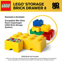 Load image into Gallery viewer, Lego Brick Drawer, 4 Knobs, 1 Drawer, Stackable Storage Box,