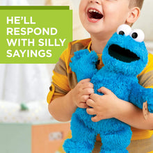 Load image into Gallery viewer, Sesame Street Feed Me Cookie Monster Plush: Interactive 13 Inch Cookie Monster, Says Silly Phrases, Belly Laughs, Sesame Street Toy for Kids 18 Months Old and Up