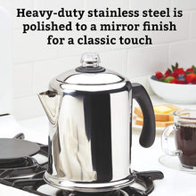 Load image into Gallery viewer, Farberware Classic Stainless Steel Yosemite Coffee Percolator