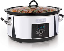Load image into Gallery viewer, Crock-Pot 7 Quart Programmable Slow Cooker with Digital Countdown Timer|Polished Platinum