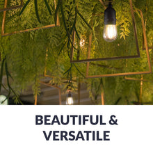 Load image into Gallery viewer, Newhouse Lighting S14LED18 Outdoor Weatherproof Shatterproof 2W S14 Vintage LED Filament Replacement String Light Bulbs Standard Base 18-Pack Dimmable Clear