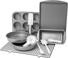 Load image into Gallery viewer, BakerEze 20 Piece Bakeware Set with Cooling Rack and Essential Baking Accessories
