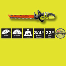 Load image into Gallery viewer, RYOBI P21801-HDG ONE+ 100 MPH 280 CFM 18-Volt Lithium-Ion Cordless Jet Fan Leaf Blower and Hedge Trimmer with 4 Ah Battery and Charger