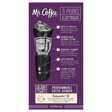 Load image into Gallery viewer, Mr. Coffee 12 Cup Electric Coffee Grinder with Multi Settings, IDS77-RB