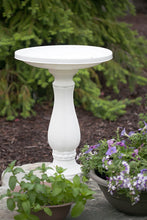 Load image into Gallery viewer, Bloem Promo Bird Bath with Pedestal, 25&quot; x 17&quot;, Peppercorn (270-60)