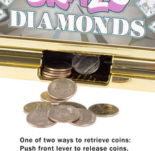 Load image into Gallery viewer, Trademark Gameroom Slot Machine Coin Bank – Electronic Realistic Mini Table Top Novelty Casino Toy with Lever for Kids &amp; Adults (Crazy Diamonds)