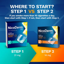 Load image into Gallery viewer, NicoDerm CQ Step 2 Nicotine Patches to Quit Smoking, Clear Patch , 14 count