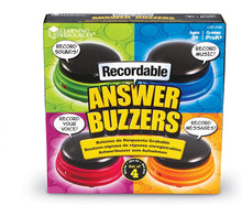 Load image into Gallery viewer, Learning Resources Recordable Answer Buzzers, Personalized Sound Buzzers, Talking Button, Set of 4, Easter Gits for Kids, Ages 3+