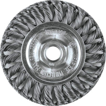 Load image into Gallery viewer, Makita A-98572 4" Knot Cable Twist Wire Wheel, 5/8"-11