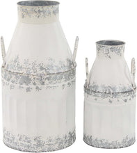 Load image into Gallery viewer, Deco 79 98478 Decorative Milk Can, White