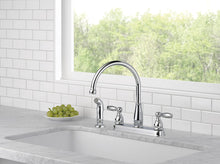 Load image into Gallery viewer, Foundations 2-Handle Standard Kitchen Faucet with Side Sprayer in