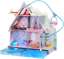 Load image into Gallery viewer, LOL Surprise OMG Winter Chill Cabin Wooden Doll House with 95+ Surprises, Hot Tub and Real Ice Skating Rink- Accessories and Furniture Dolly Toddler Toys -Multicolor