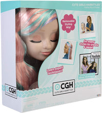 Load image into Gallery viewer, CGH Cute Girls Hairstyles! Wig with Styling Head