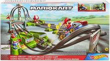 Load image into Gallery viewer, Hot Wheels Mario Kart Circuit Track Set with 1:64 Scale Die-Cast Kart Replica Ages 3 and Above