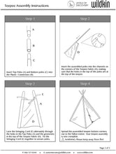 Load image into Gallery viewer, Wildkin Kids 100% Cotton Teepee Play Tent for Boys and Girls, Kids Play Tent