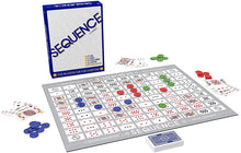 Load image into Gallery viewer, SEQUENCE- Original SEQUENCE Game with Folding Board, Cards and Chips by Jax ( Packaging may Vary ) White, 10.3" x 8.1" x 2.31"