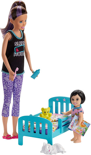 Barbie Skipper Babysitters Inc. Bedtime Playset with Skipper Doll, Toddler Doll and More, Multi