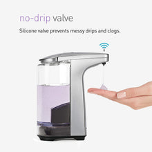 Load image into Gallery viewer, simplehuman 8 oz. Touch-Free Sensor Liquid Soap Pump Dispenser with Soap Sample, White