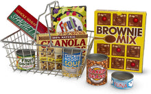 Load image into Gallery viewer, Melissa &amp; Doug Grocery Basket with Play Food