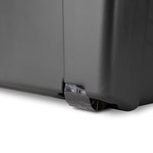 Load image into Gallery viewer, Sterilite 18429001 Footlocker, Black w/ Titanium Handle &amp; Galvanized Steel Latches, 1-Pack