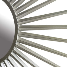 Load image into Gallery viewer, 36&quot; Silver Sunray Wall Accent Mirror