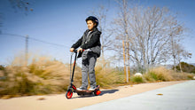 Load image into Gallery viewer, Razor Power Core E90 Glow Electric Scooter - Black/Red Glow