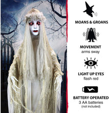 Load image into Gallery viewer, Haunted Hill Farm HHBABY-1FLSA Life-Size Animatronic Zombie,