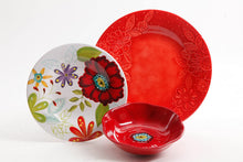 Load image into Gallery viewer, Gibson Studio 116500.12 Flora 12 Piece Melamine Dinnerware Set, Mix and Match