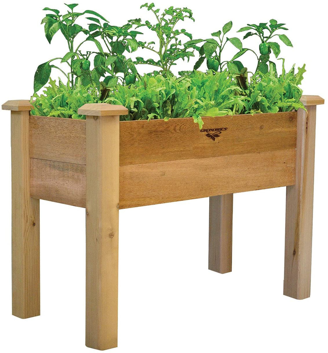 Gronomics Rustic Elevated Garden Bed, 18 by 34 by 32