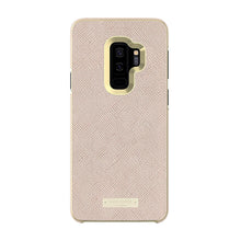 Load image into Gallery viewer, kate spade new york Wrap Case for Samsung Galaxy S9 Plus - Rose Gold Saffiano Rose Gold / Gold Logo Plate
