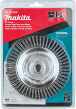 Load image into Gallery viewer, Makita A-98538 6" Stringer Bead Twist Wire Wheel, 5/8"-11