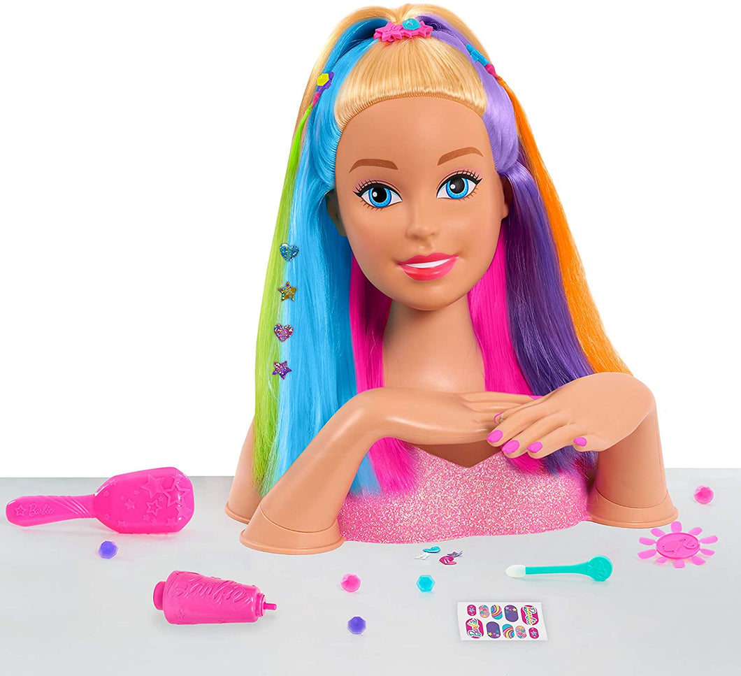 Barbie Rainbow Sparkle Deluxe Styling Head - Blonde Hair