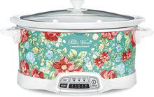 Load image into Gallery viewer, Pioneer Woman 7 Quart Programmable Slow Cooker Vintage Floral | Model# 33479 by Hamilton Beach (L x W x H) 11.70 x 17.60 x 9.90 Inches