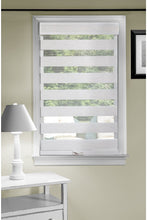 Load image into Gallery viewer, PowerSellerUSA Linen Cordless Window Shades Celestial Sheer Double-Layered Roman Shade