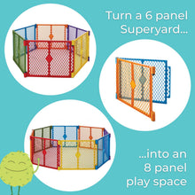 Load image into Gallery viewer, Toddleroo by North States Superyard 6-Panel Play Yard