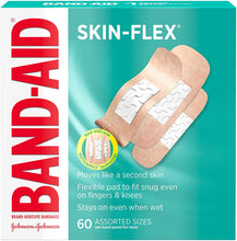 Load image into Gallery viewer, Band-Aid Brand Skin-Flex Adhesive Bandages for First Aid and Wound Care of Minor Cuts and Scrapes, Comfortable and Durable Second Skin Feeling