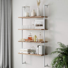 Load image into Gallery viewer, Nathan James Theo 5-Shelf Wood Ladder Bookcase
