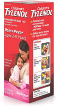 Load image into Gallery viewer, Children&#39;s Tylenol Oral Suspension Medicine with Acetaminophen, Bubble Gum, 4 fl. oz