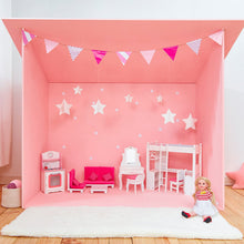 Load image into Gallery viewer, Olivia's Little World - Princess Vanity Doll Table and Chair Set with Rotatable Mirror ,Wooden 18 inch Doll Furniture, White