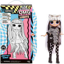 Load image into Gallery viewer, L.O.L. Surprise! O.M.G. Lights Groovy Babe Fashion Doll with 15 Surprises
